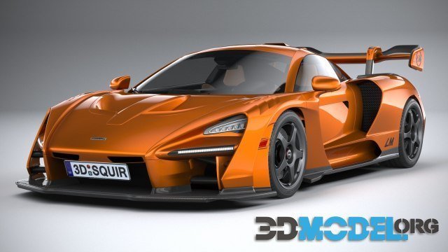 D Model Sportcar Mclaren Senna Lm