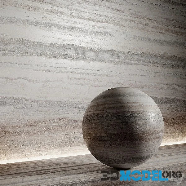 D Model Stone Material Travertine Pbr Seamless