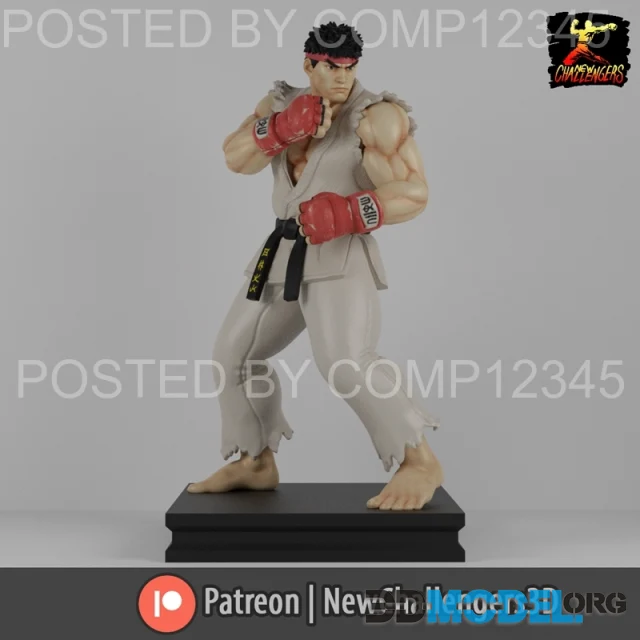 D Model New Challengers Ryu Printable