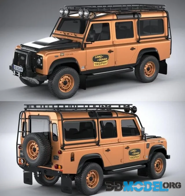 D Model Land Rover Defender Works V Trophy