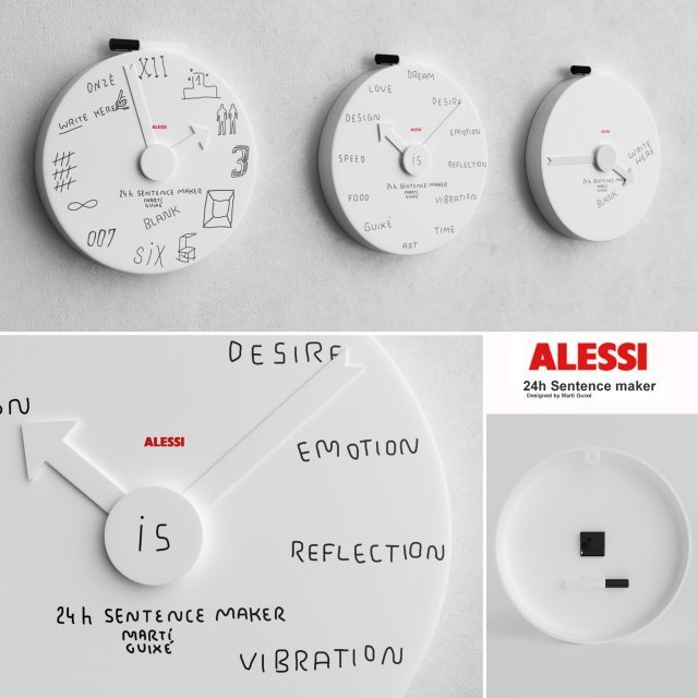 Blank Wall Clock MGU02 by Alessi