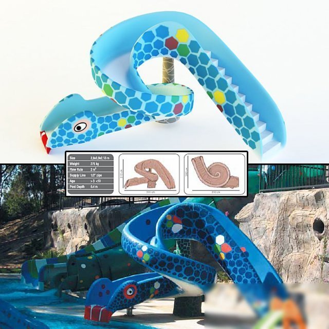Children waterslide Cobra Slide by Polin