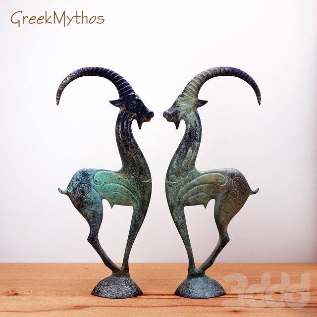 GreekMythos Wild Goat sculpture