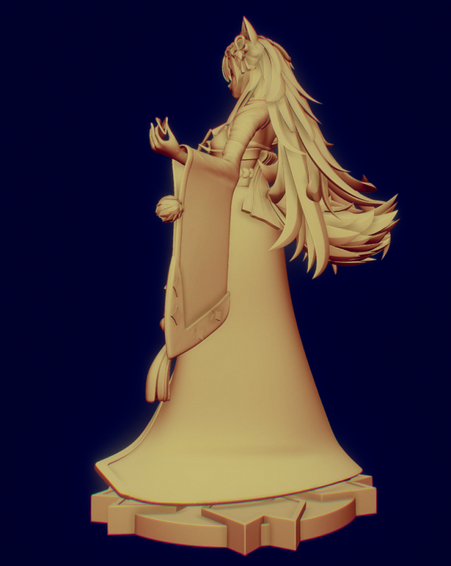 3D Model – Miss Hina-sama – Genshin Impact