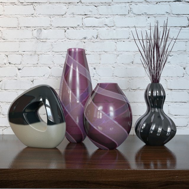 Modern vases set