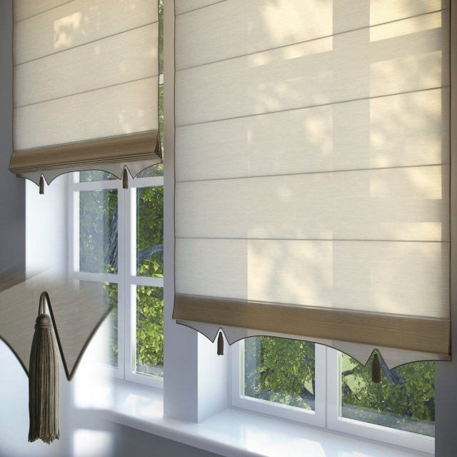 Roman blinds (animated)