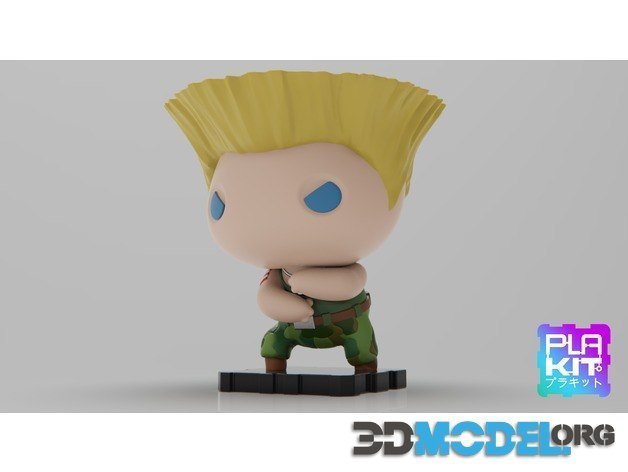 STL file GUILE STREET FIGHTER VIDEO GAMES BUST 👤・3D printing