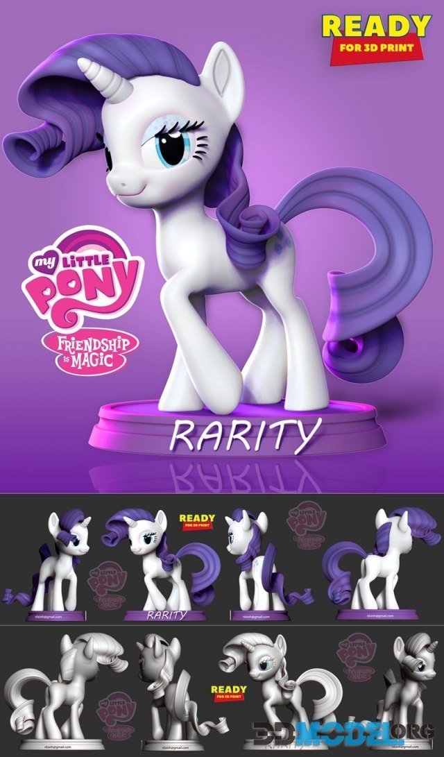 Rarity Little Pony Fanart – Printable