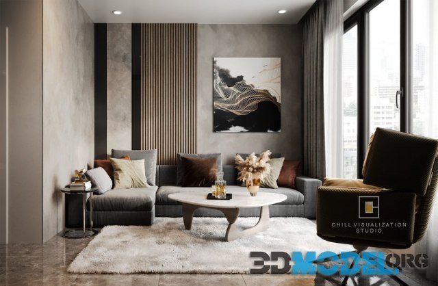 Interior Apartment 27 By Chill Visualization Studio