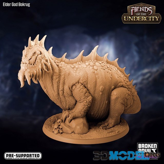 Elder God Bokrug – Printable
