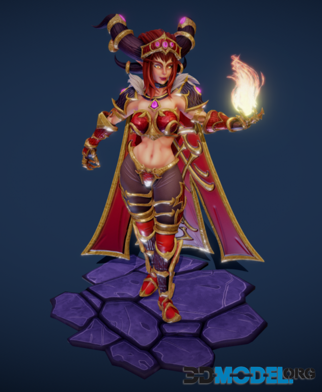 Alexstrasza from World Of Warcraft Fan Art and Dragonball Lunchi