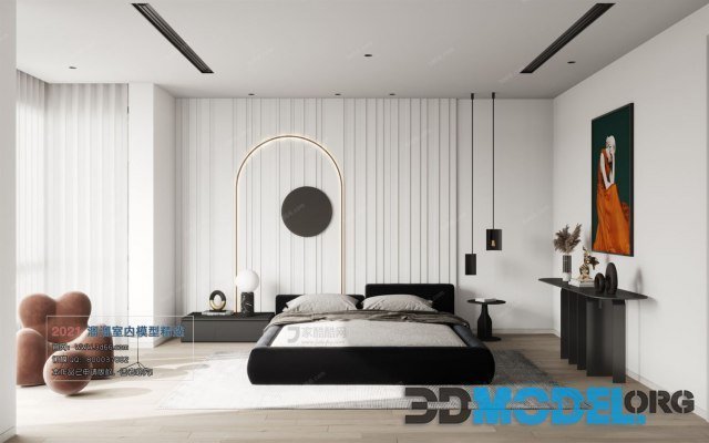 Bedroom Interior A001 Modern style (Corona)