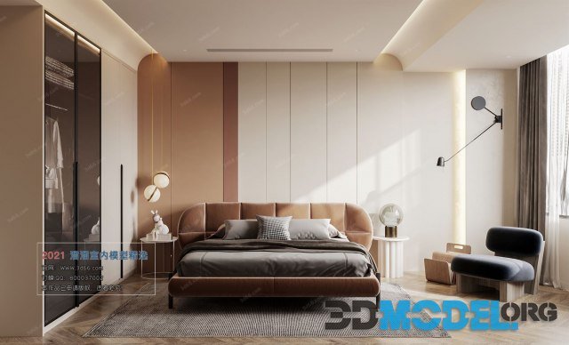Bedroom Interior A002 Modern style (Corona)