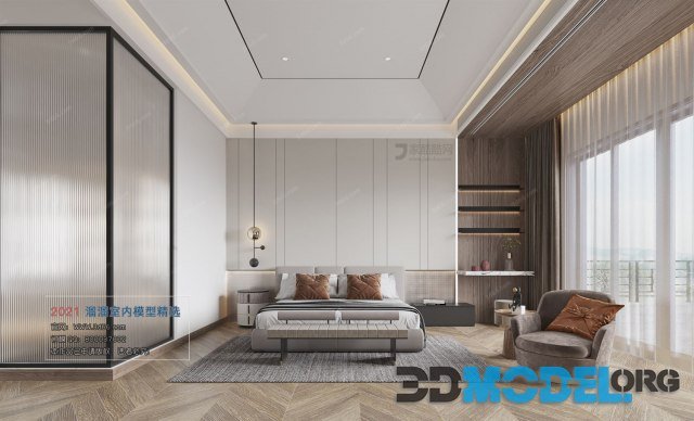 Bedroom Interior A005 Modern style Corona