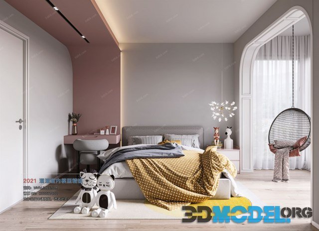 Bedroom Interior A006 Modern style Corona