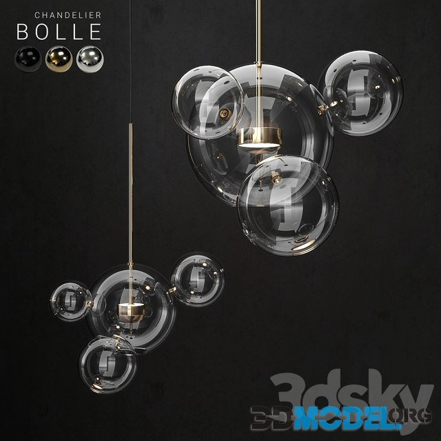 Chandelier Giopato & Coombes Bolle 4 Lights