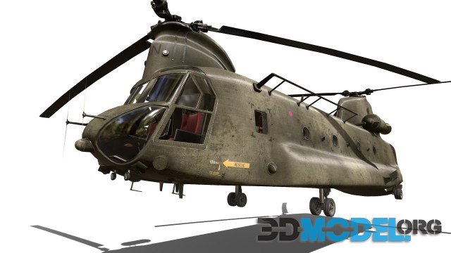 3D Model – Chinook helicopter.