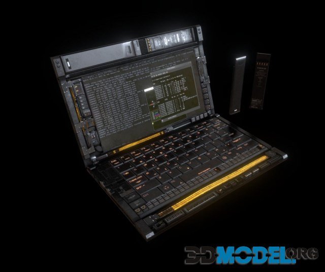 Cyberpunk Laptop Concept