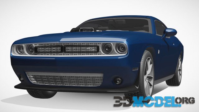 3D Model – Dodge challenger rt scat pack lc