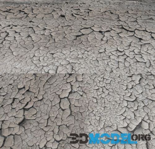 Dry soil ground road PBR