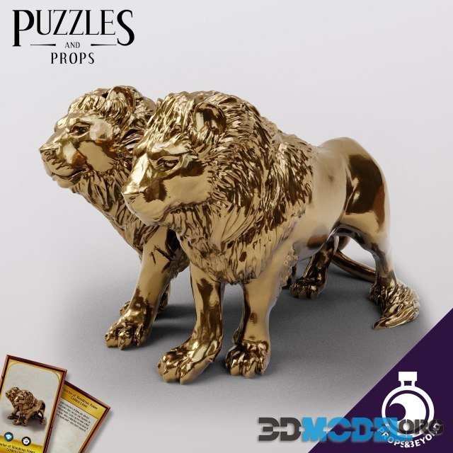 Gold Lions – Figurine