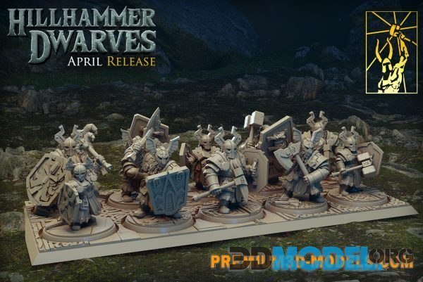 Hillhammer Dwarves Guardians Printable Set