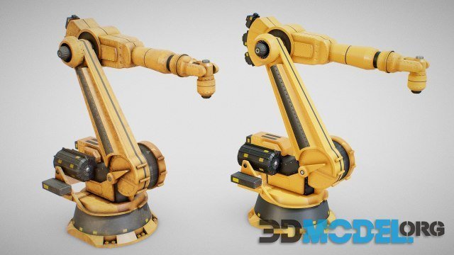 Industrial Robot Arm 01 (Clean and Dirty)