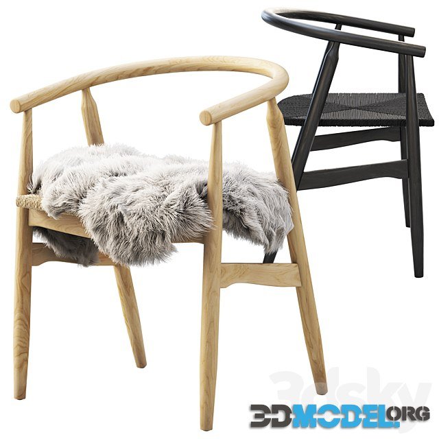 Joybird Rayne Wooden chair with wicker seat (2 options)