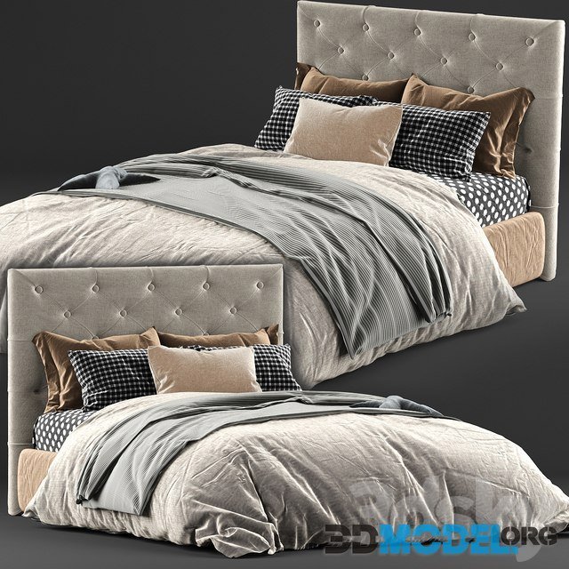 Kingston Queen Bed & Mattress (VIC Furniture)