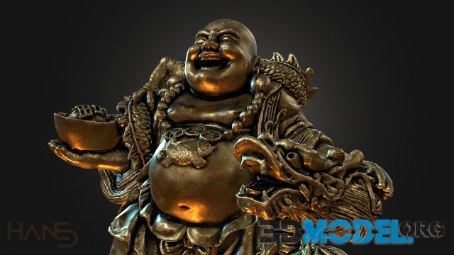 Laughing Buddha and his Dragon