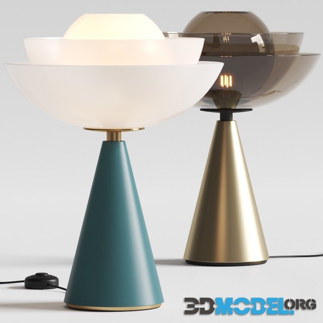 Lotus Table Lamps by Mason Editions