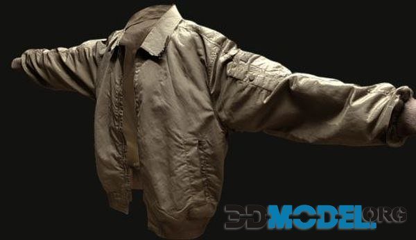 PBR Brown jacket (3D Scanned)