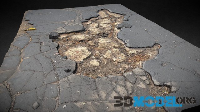 Road damage debris photscan
