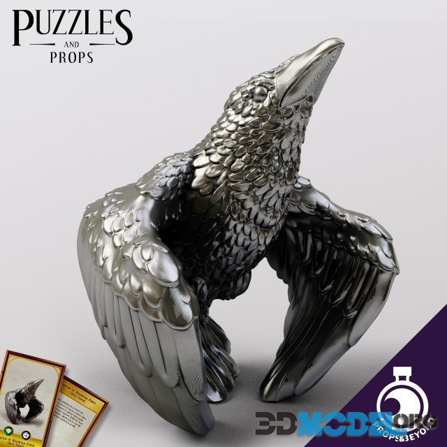 Silver Raven – Sculpture