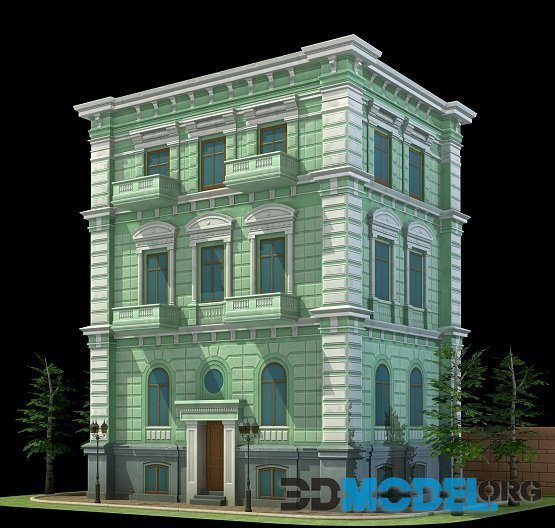 Stylized modular house PBR
