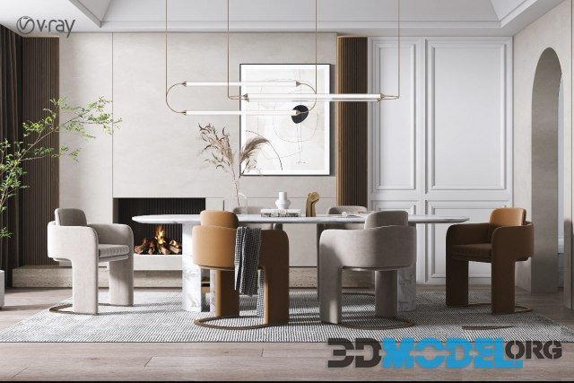 Table and Chair furniture set 9