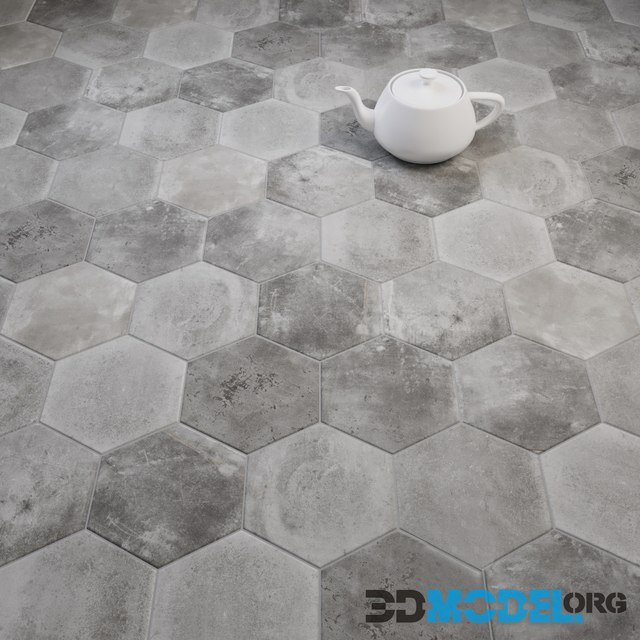 Tile Set Miami Esagona Dust Gray (Ex Polvere) by Cir