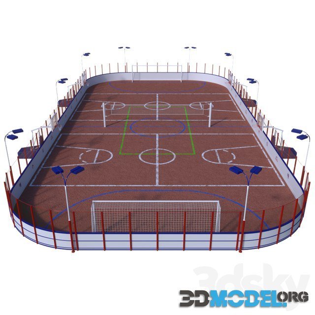 Universal Sports Field (for basketball, volleyball, soccer)