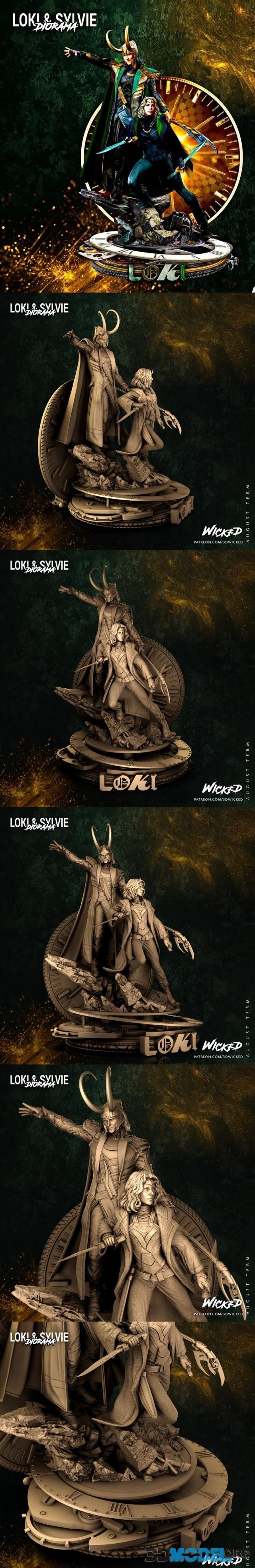 Wicked – Base Diorama Loki & Sylvie