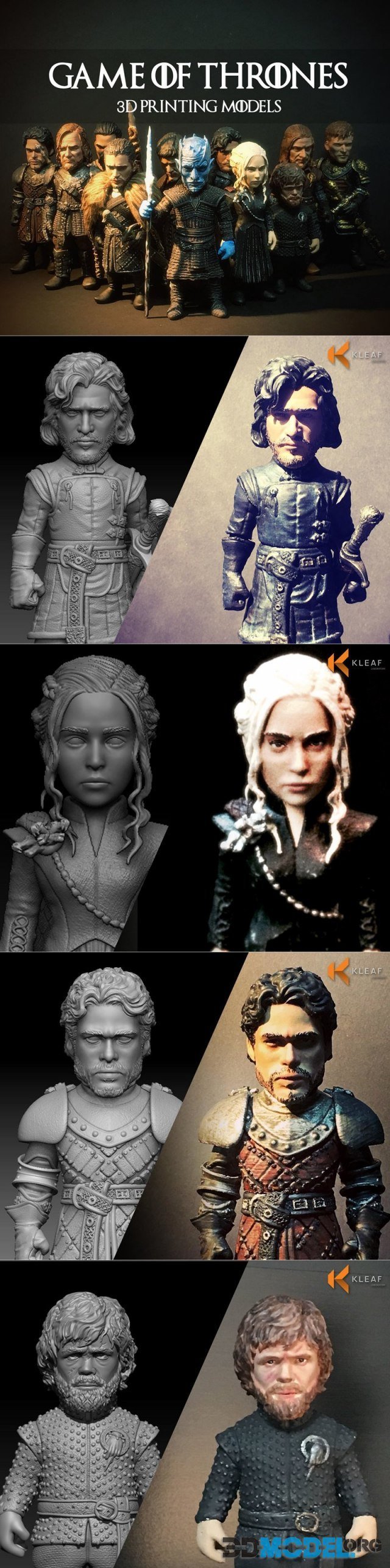 Game of Thrones Model Collection – Printable