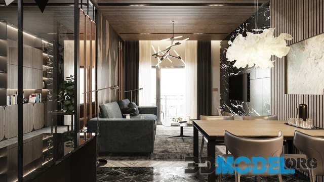 3D Interior Apartment 77 Scene By Duc Nguyen