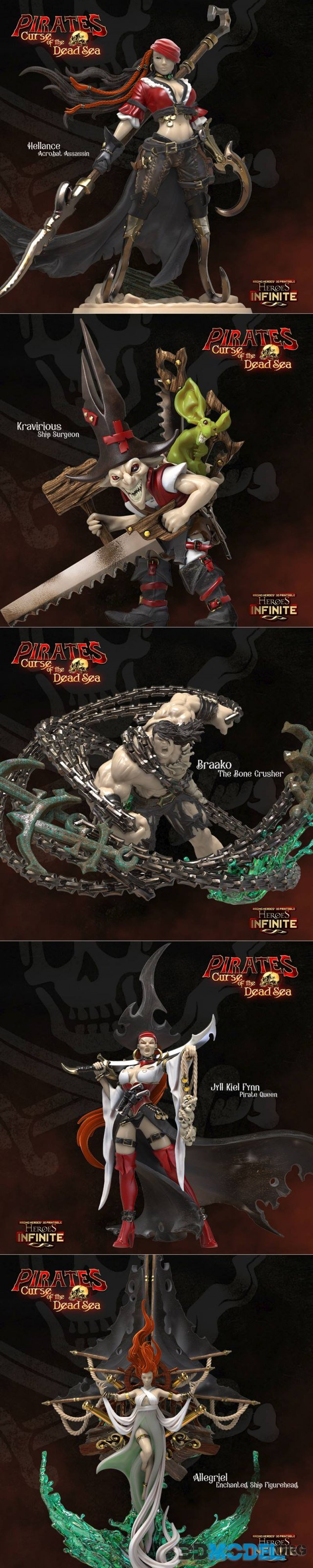 Heroes Infinite - Pirates Curse of the Dead Seas - Heroes July 2022 – Printable