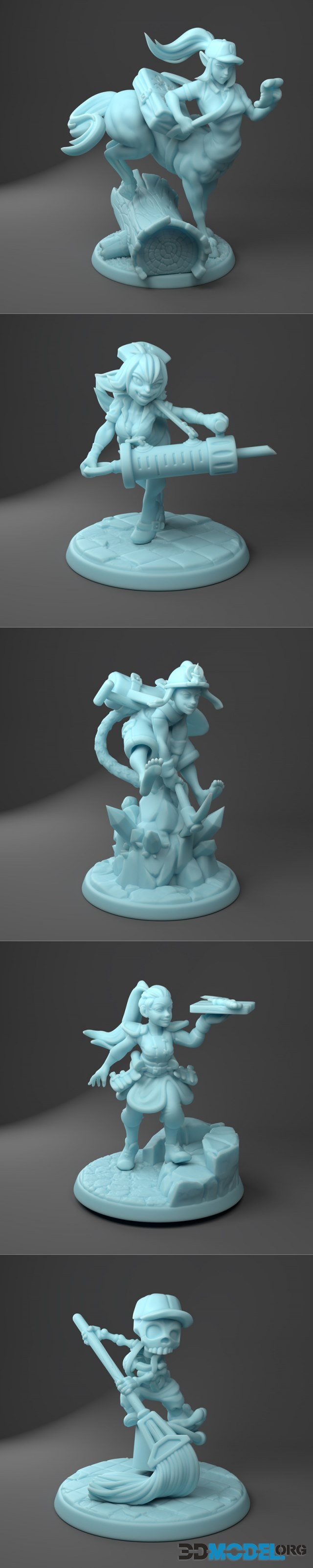 3D Model – Twin Goddess Miniatures Pack – Printable