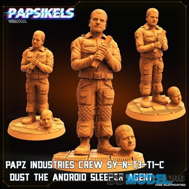 Papz Industries Crew SY-N-T3-T1-C Dust the Android Agent – Printable