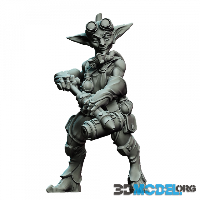 Alchemist – Male Goblin – Printable Sculpture