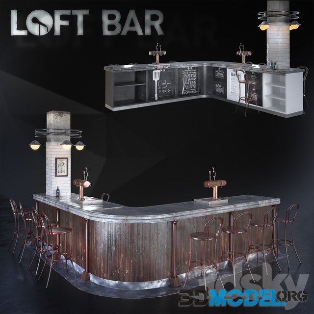 Bar Reception loft style