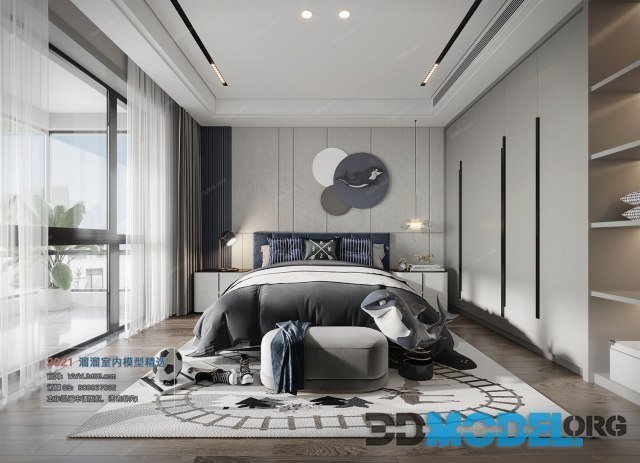 Bedroom Interior A008 Modern style (Corona)