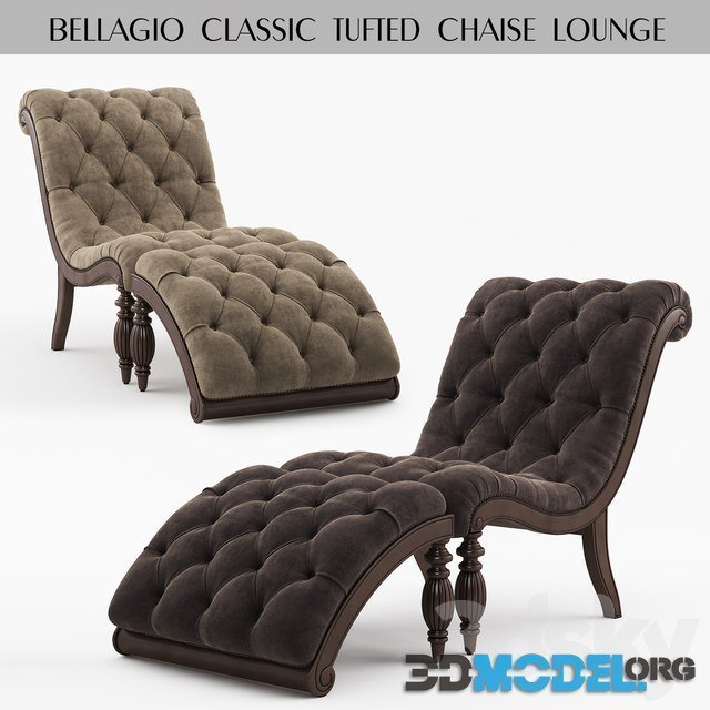 Bellagio Classic Tufted Chaise lounge
