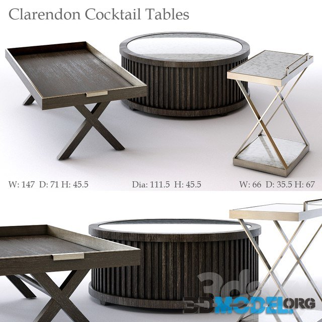 Clarendon Cocktail Tables by Bernhardt