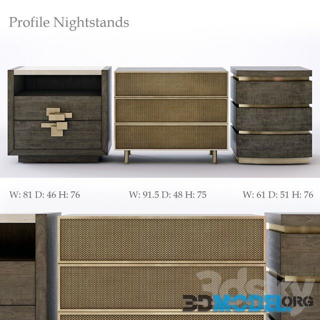 Bernhardt Profile Nightstand set